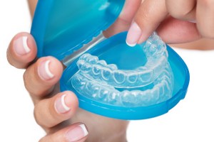 clear retainer in case